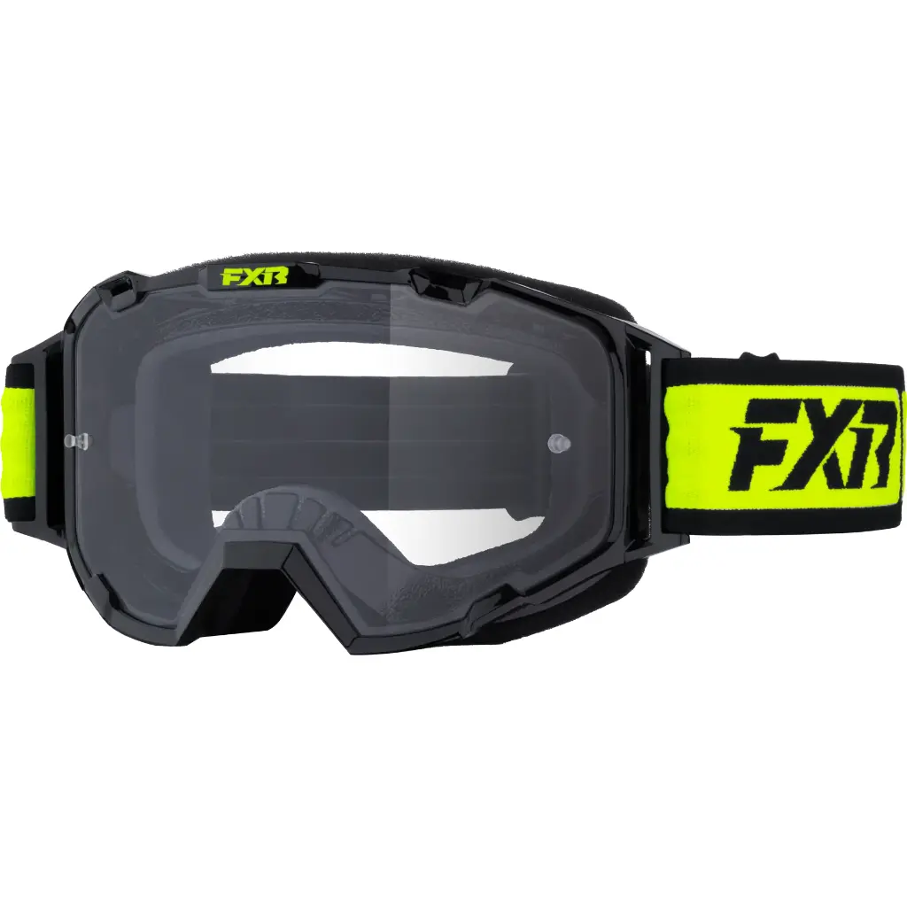 Antiparras Maverick Prime MX Negro/Hivis