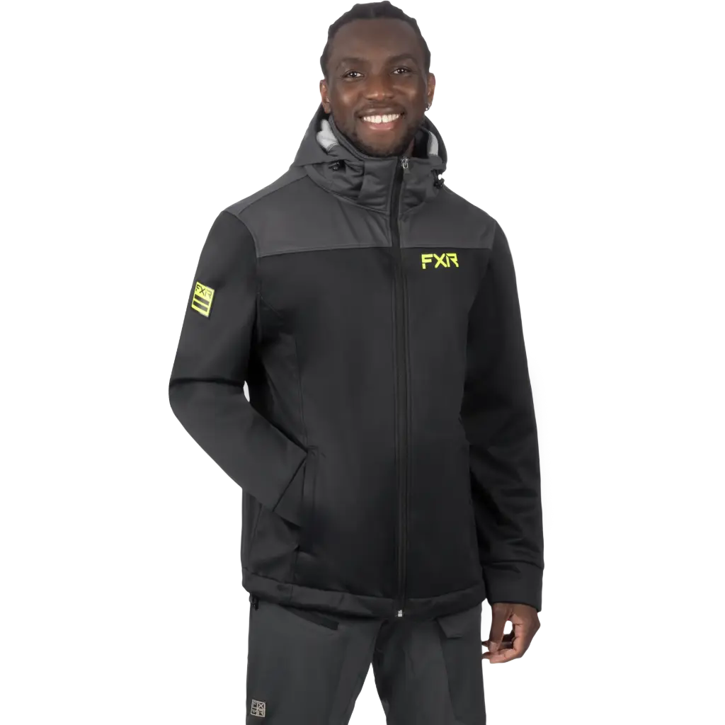 Campera Renegade Softshell Black/Hivis