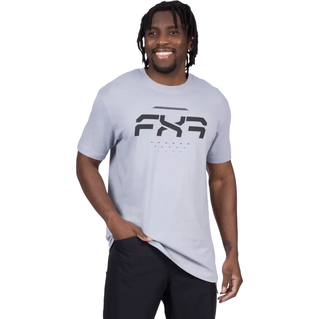 Remera Vapor Premium Gris/Negro