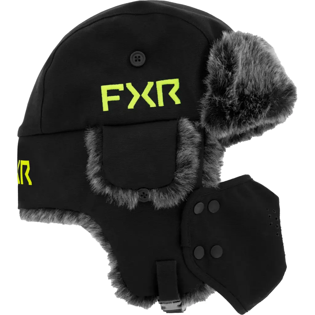 Gorro Trapper Black/Hivis 
