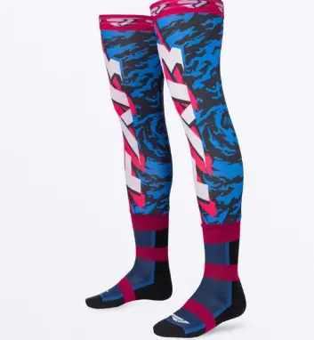 Medias Riding Sock Blue/Black/Razz