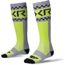 Medias Moto Sock Grey/Hivis