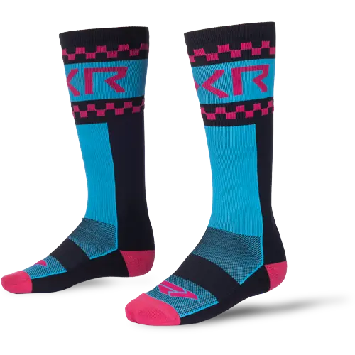 Medias Moto Sock Sky/Razz