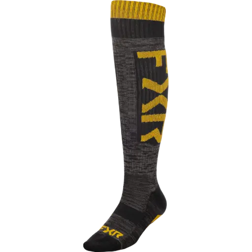 Medias Moto Sock Dorado/Negro
